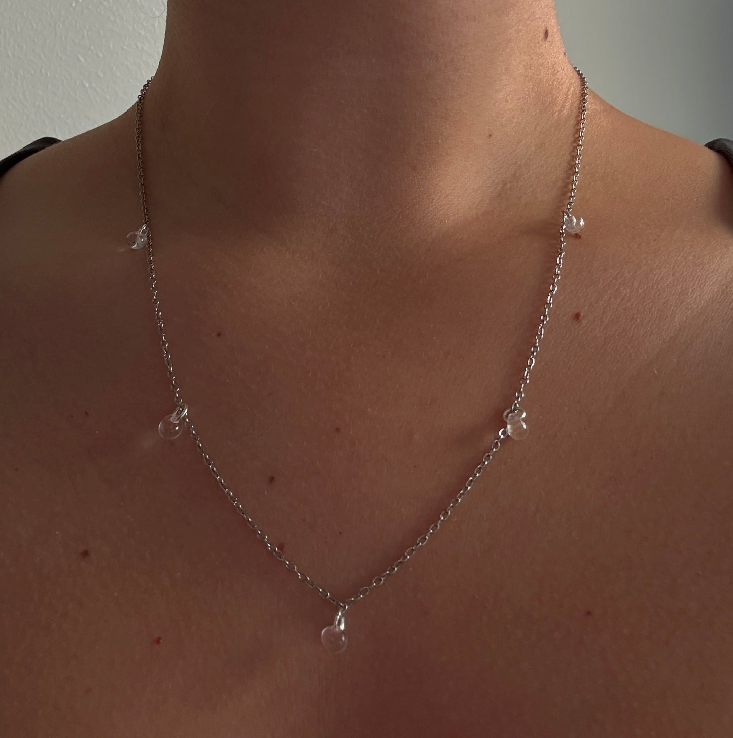 Dew Necklace, silver