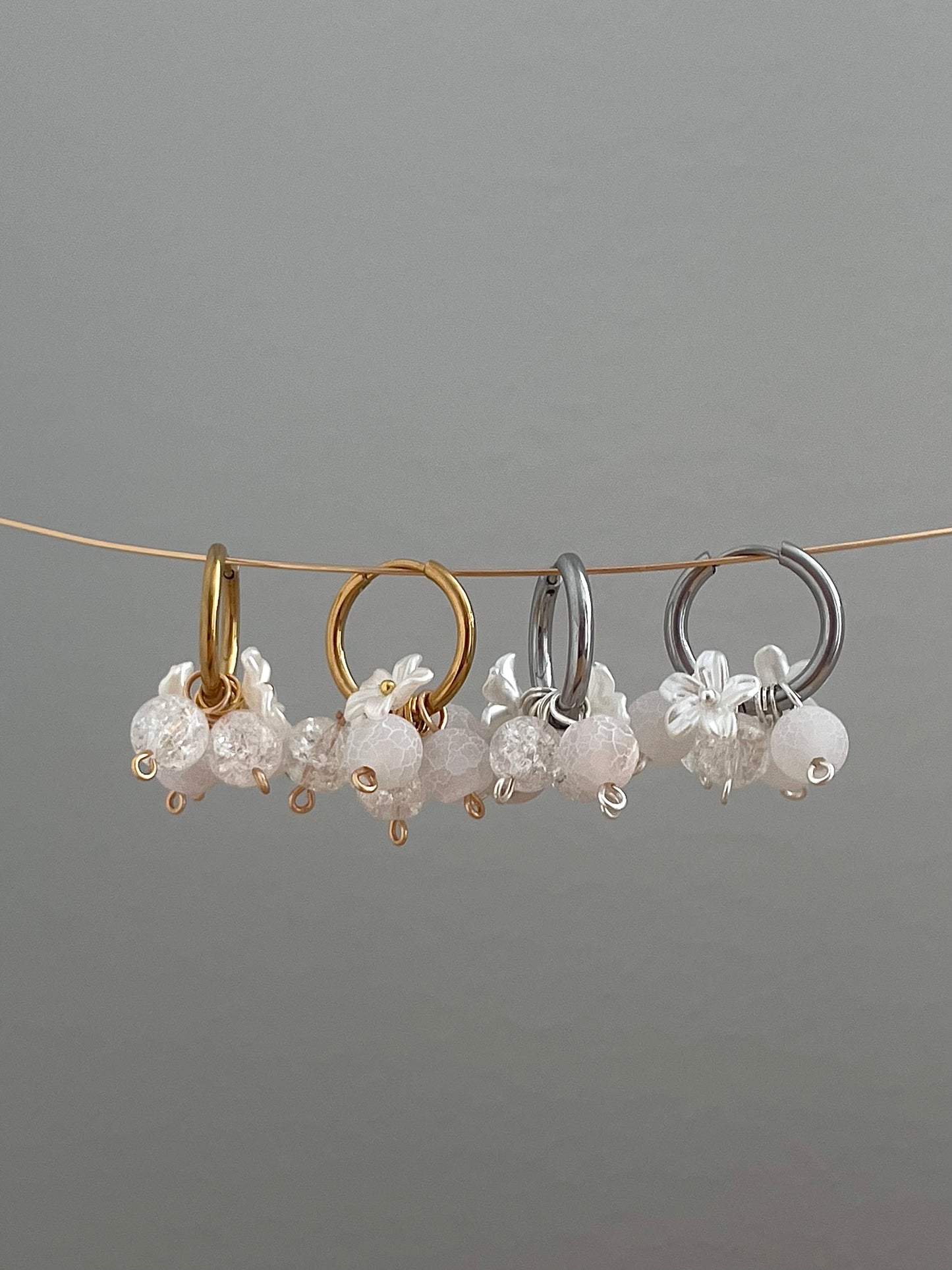 Flora hoops, gold