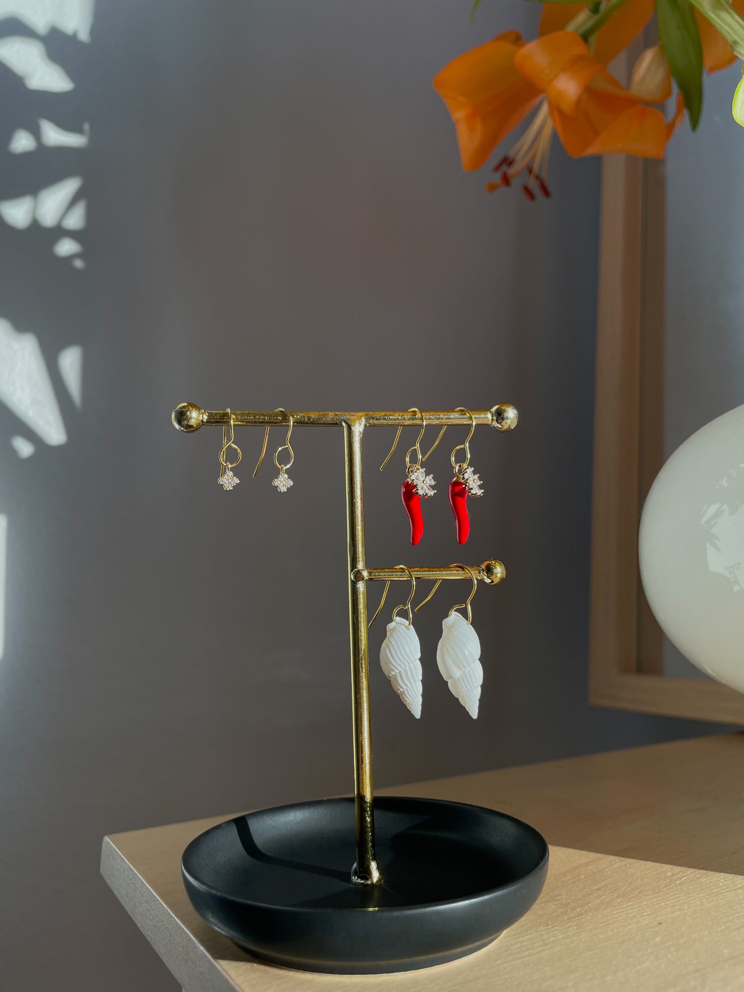 Golden hour trio, 3x earrings set