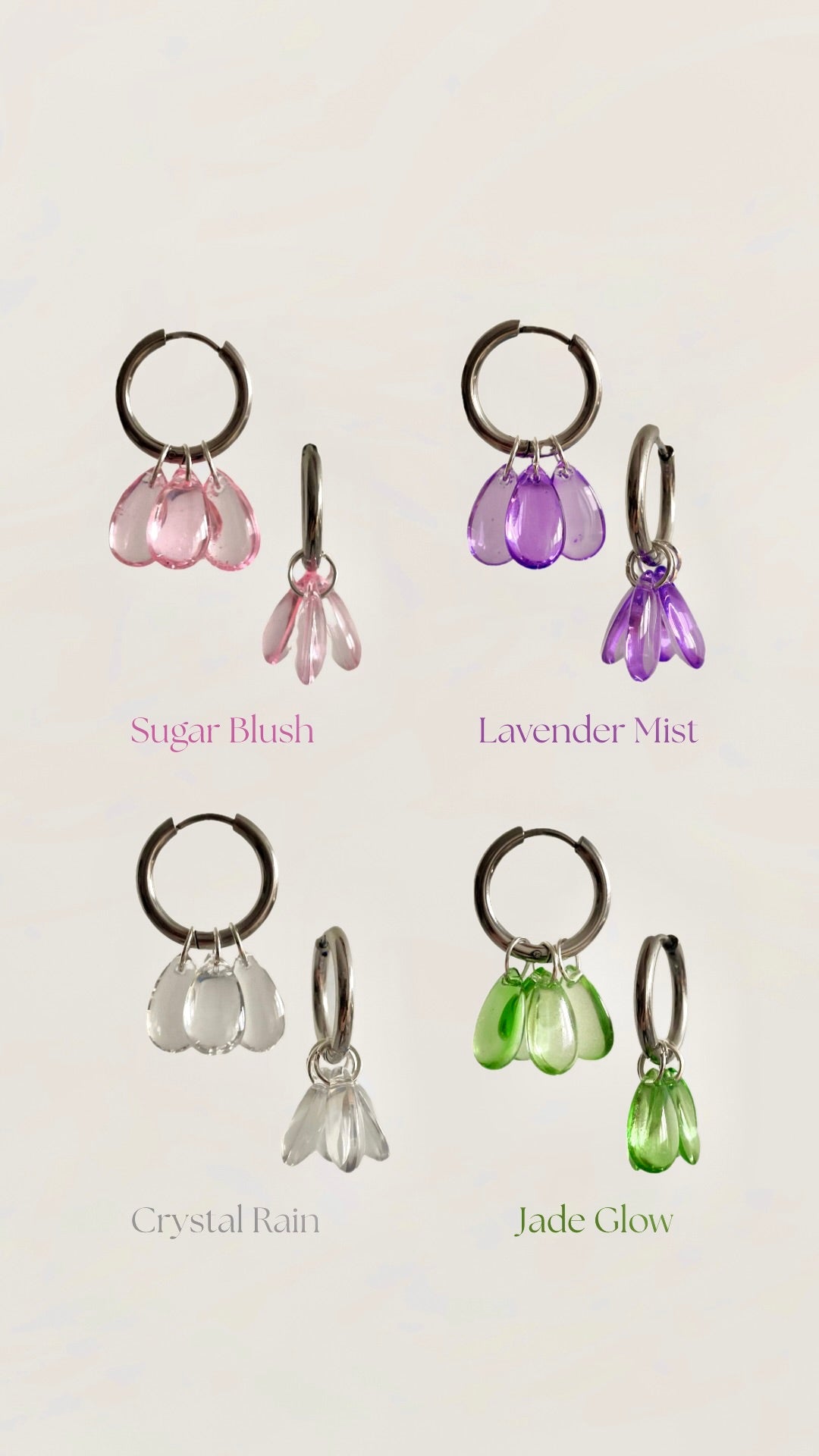 Glow drops, silver