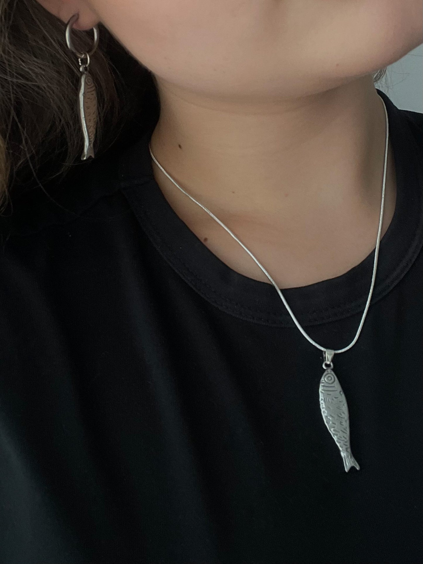 Nerida hoops, silver