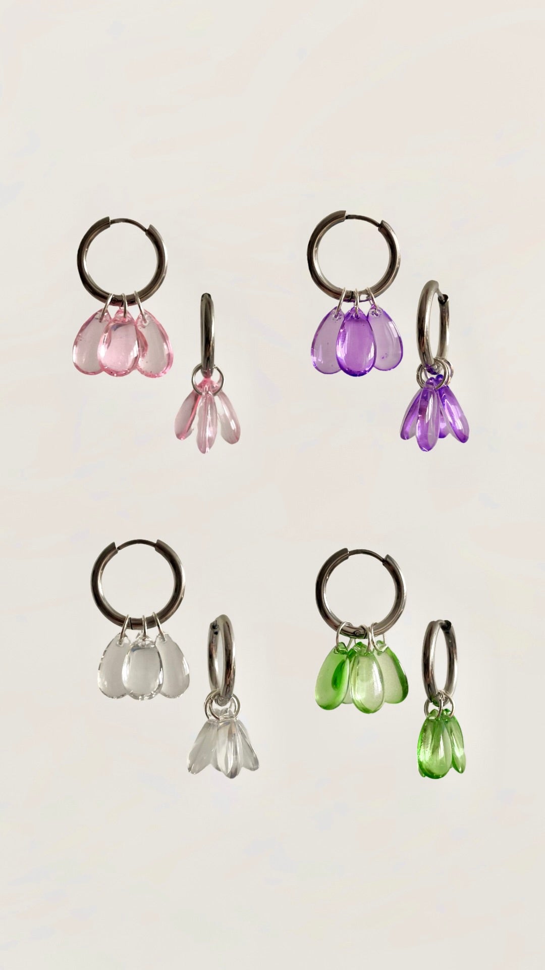 Glow drops, silver