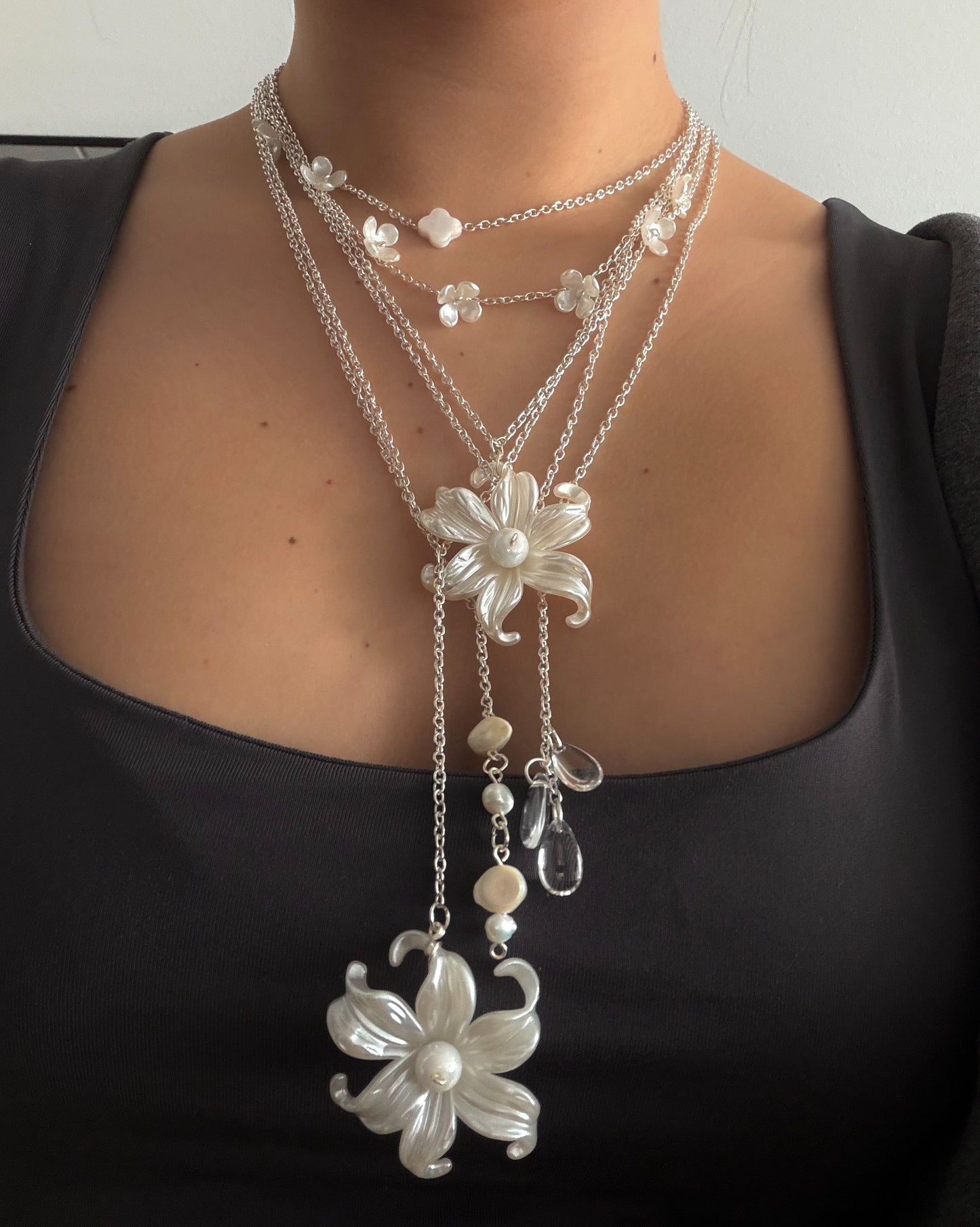 Aria Necklace, silver