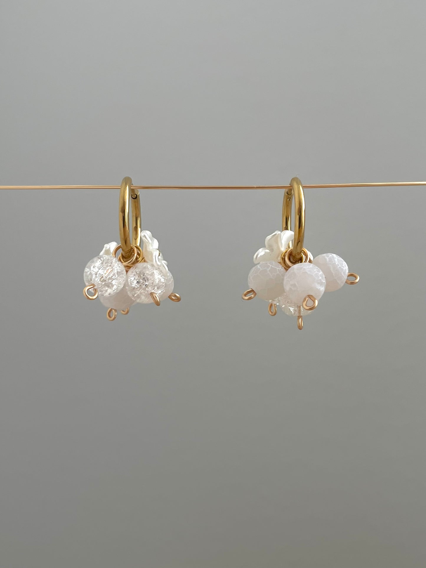 Flora hoops, gold