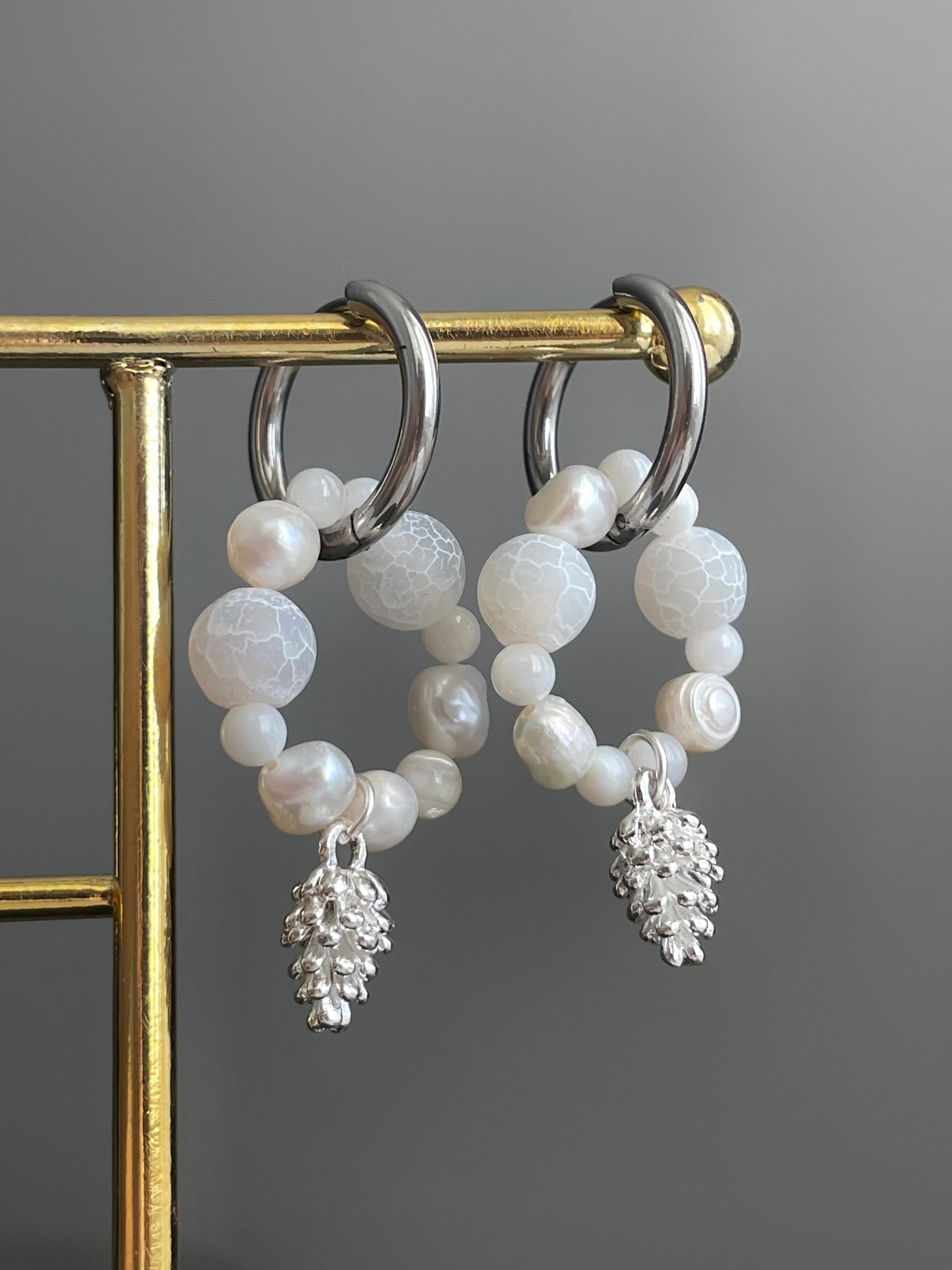 Vaila hoops, silver