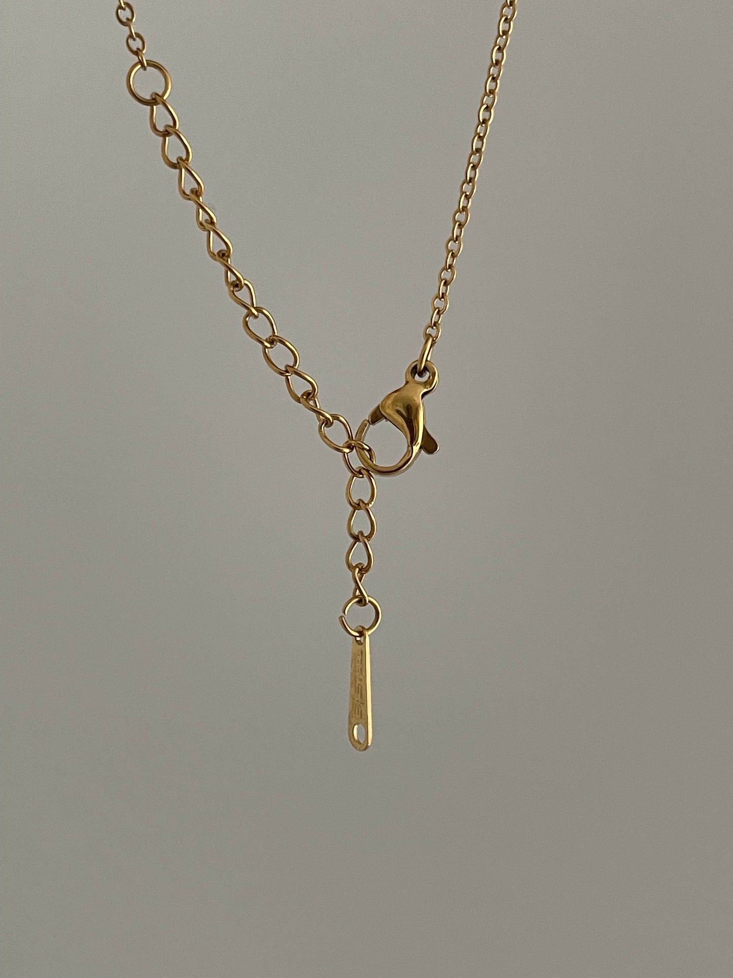 Lucky Clover Necklace, stainless steel