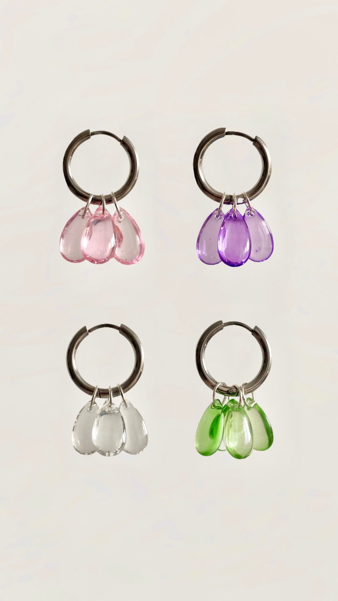 Glow drops, silver