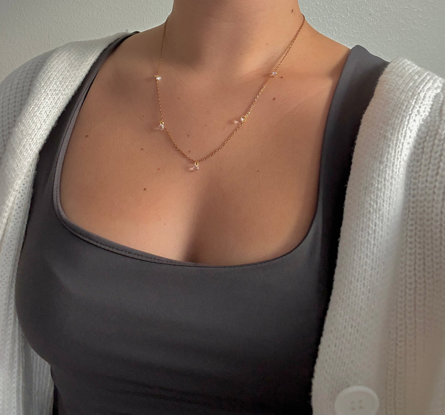 Dew Necklace, gold