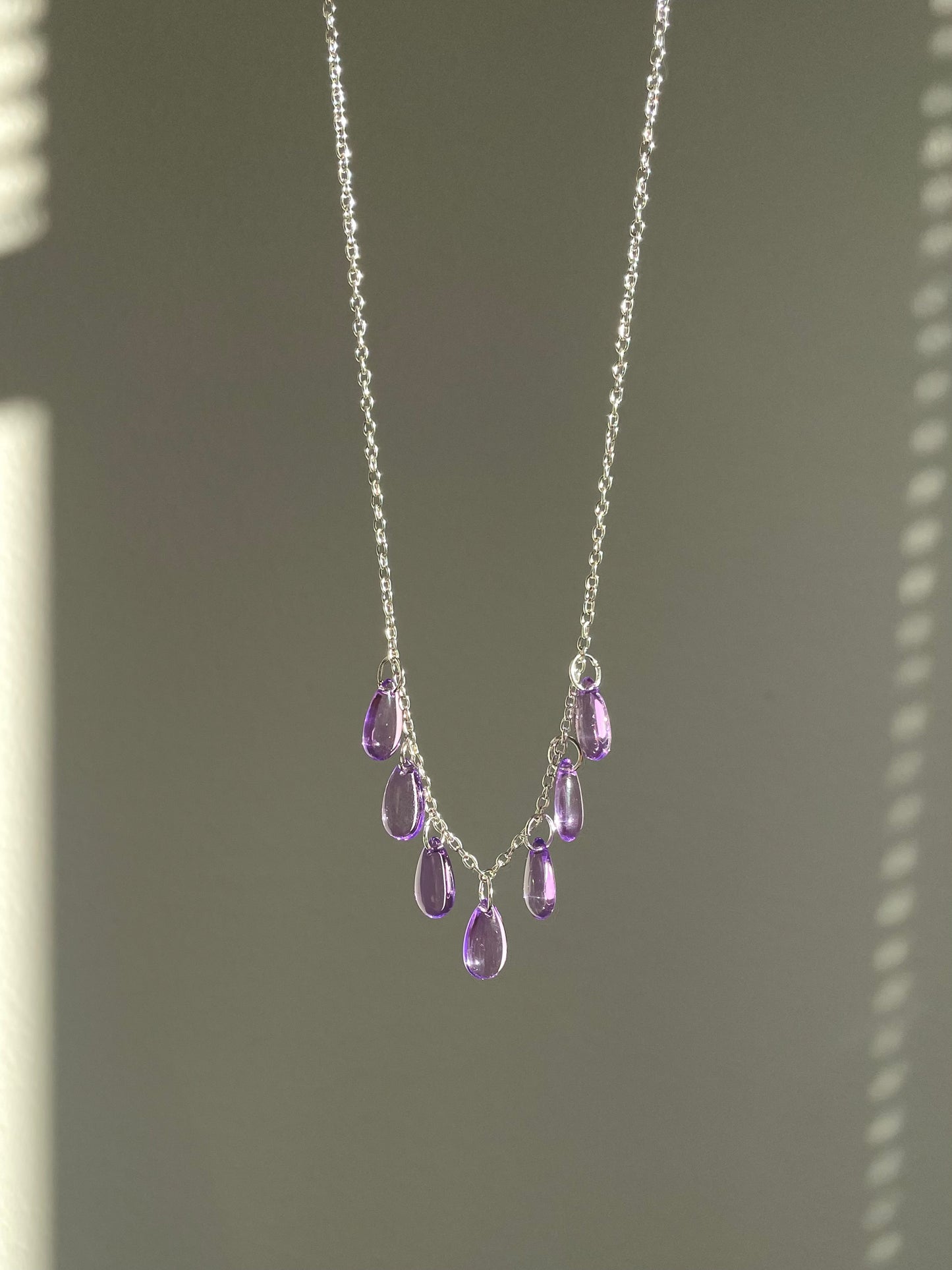 Dewberry necklace, Lavender Mist
