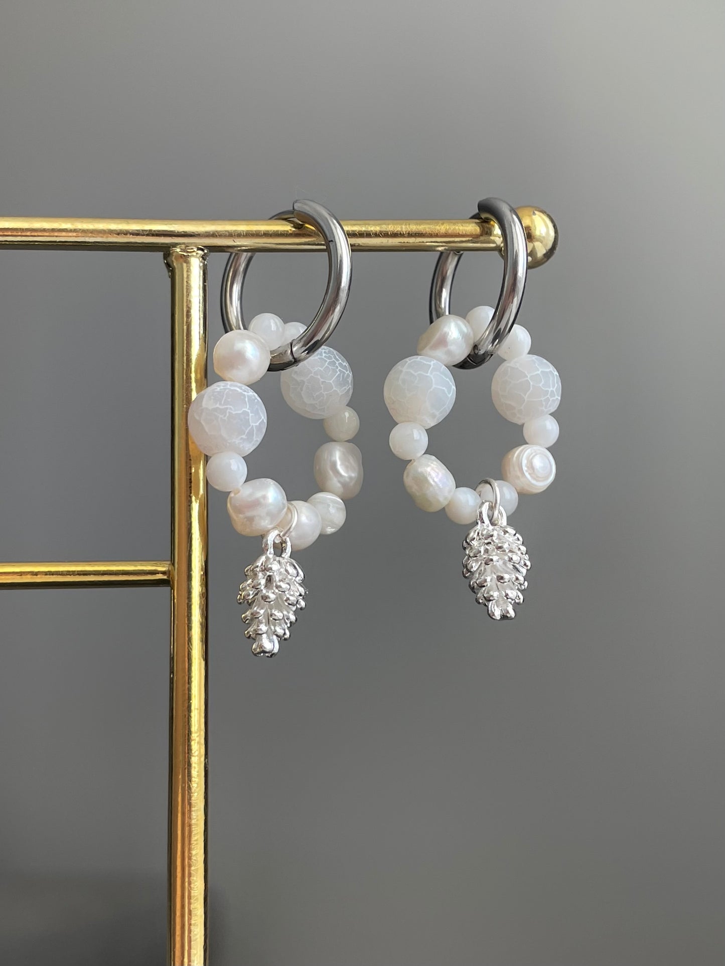 Vaila hoops, silver
