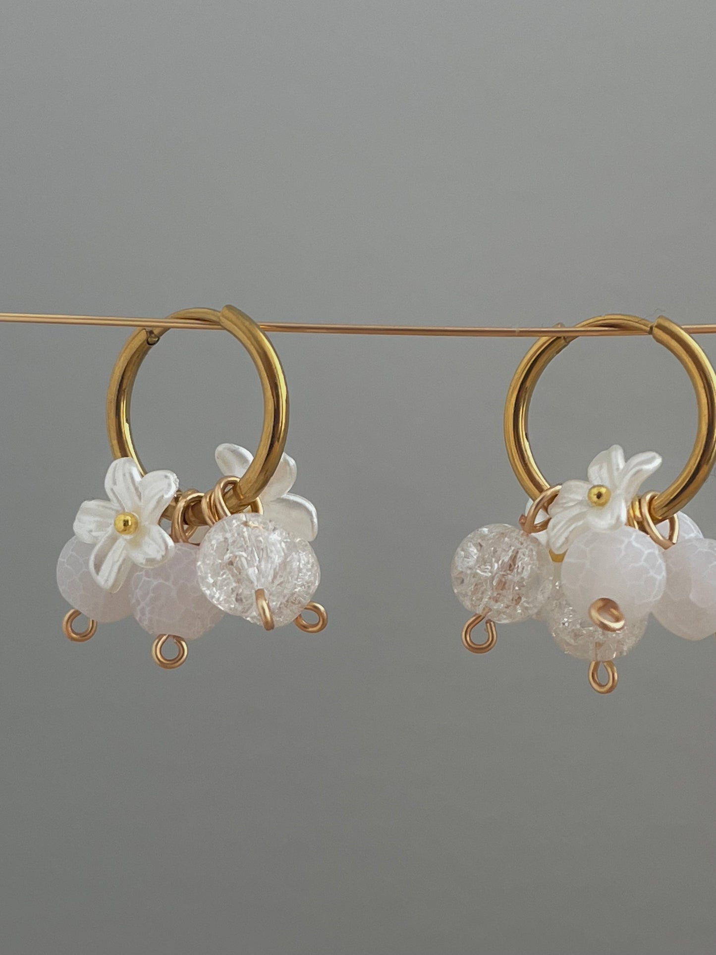 Flora hoops, gold