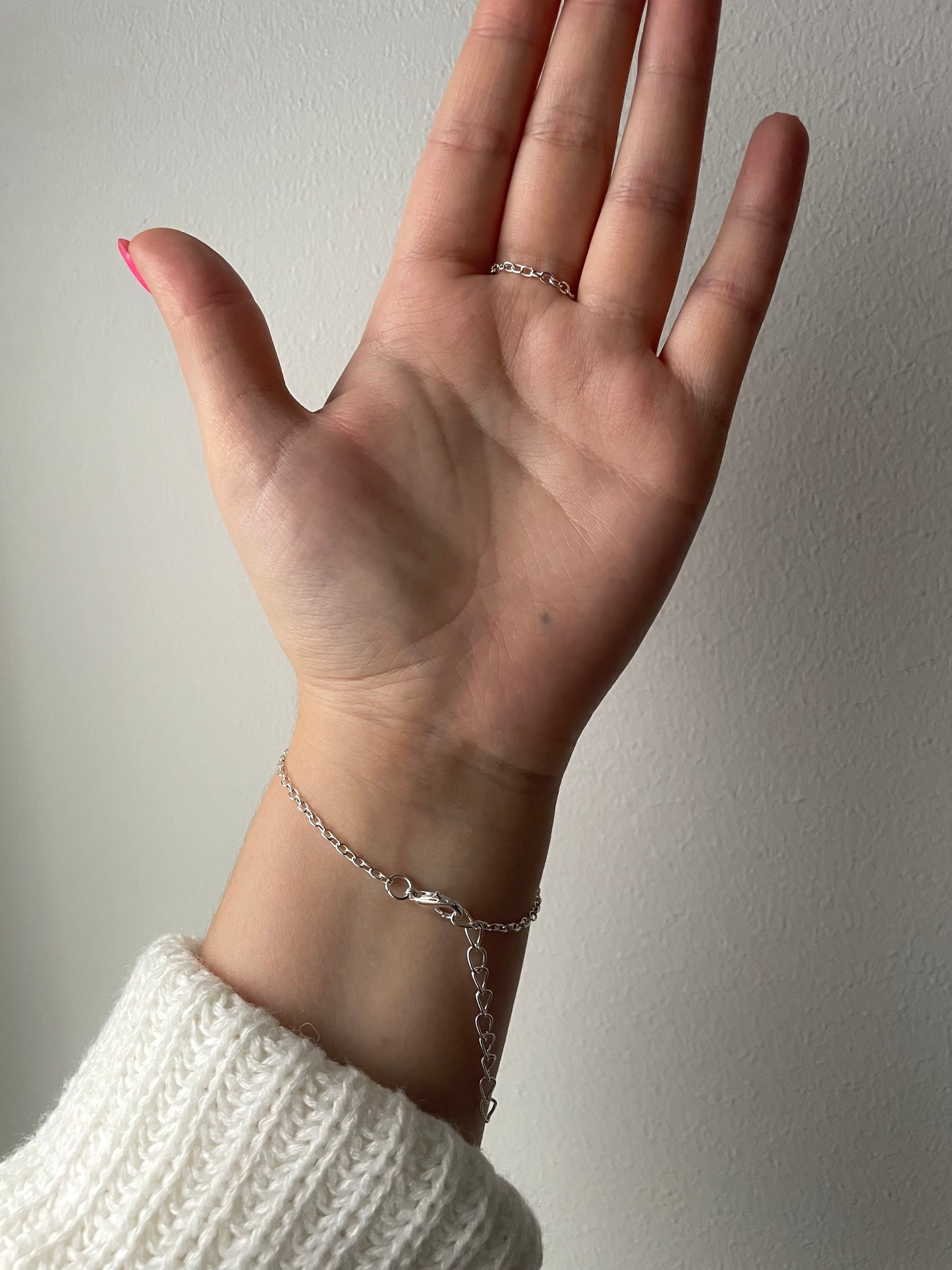 Hand Chain Bracelet, Stainless steel