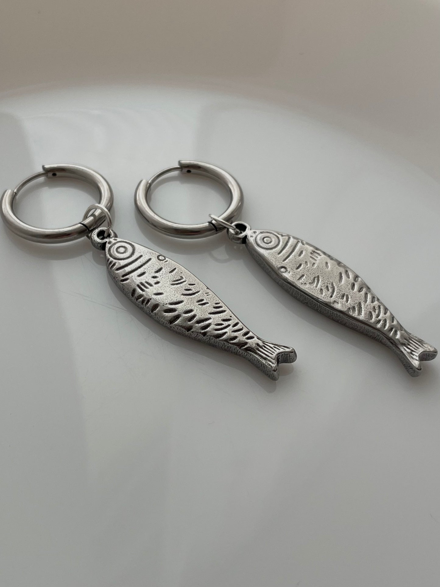 Nerida hoops, silver