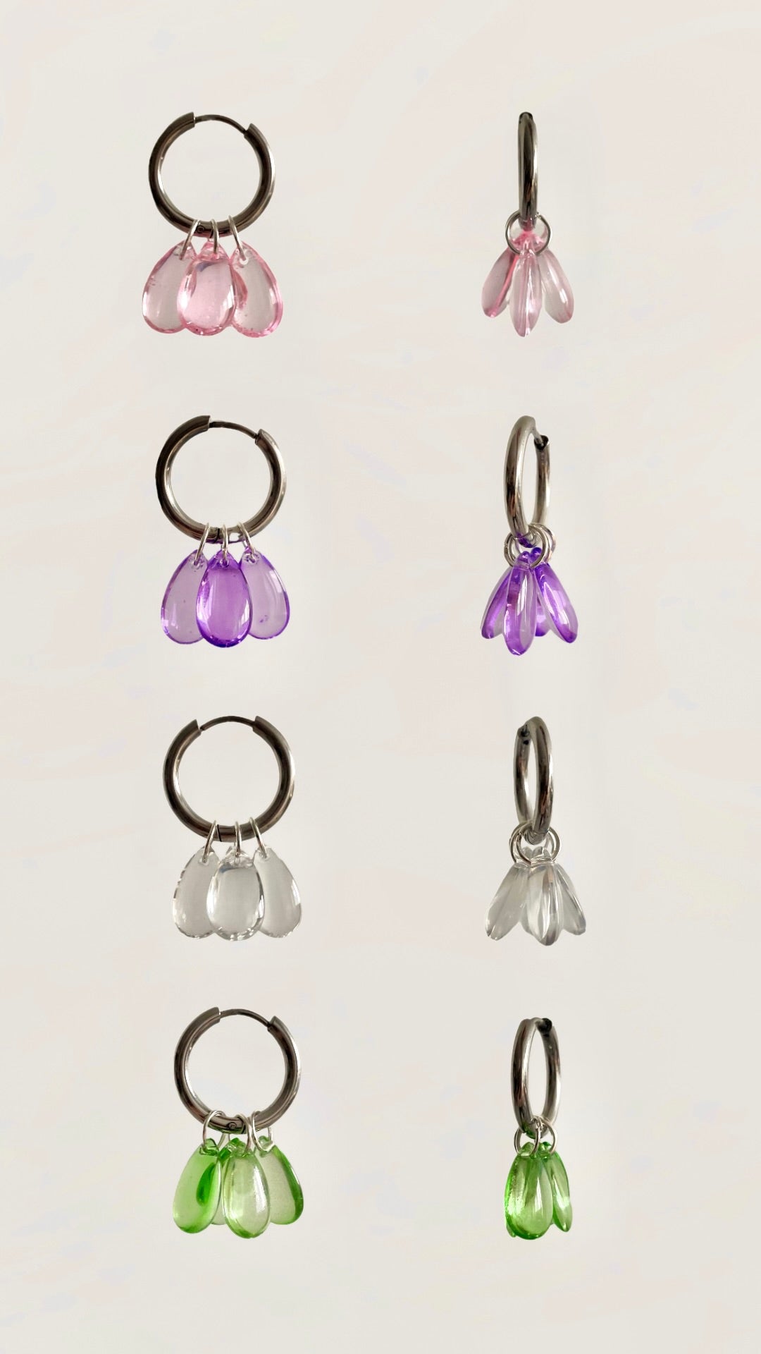 Glow drops, silver