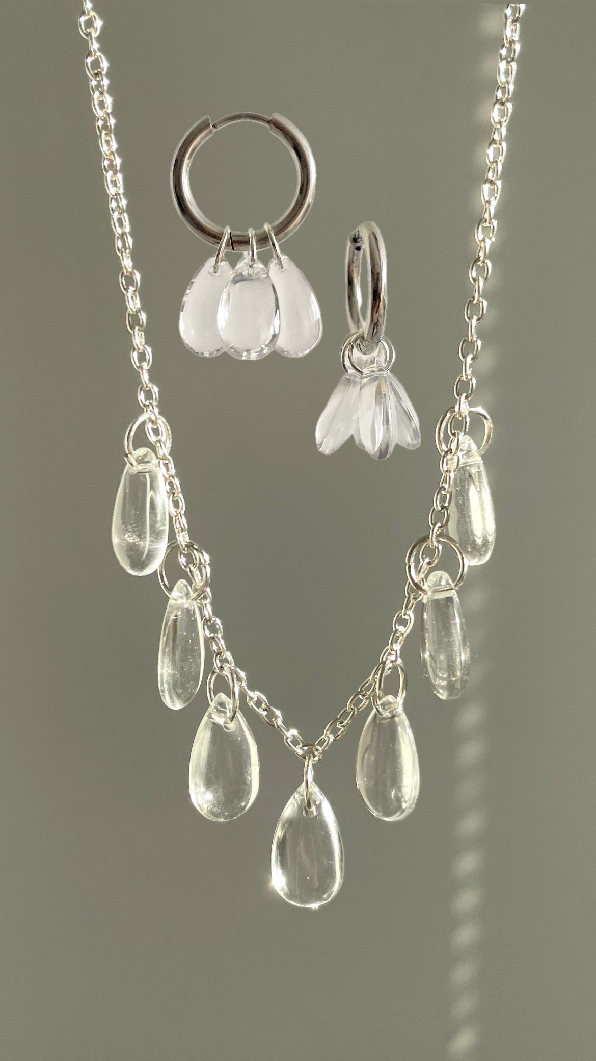1 + 1, Dewberry necklace & Glow Drops set, Crystal Rain