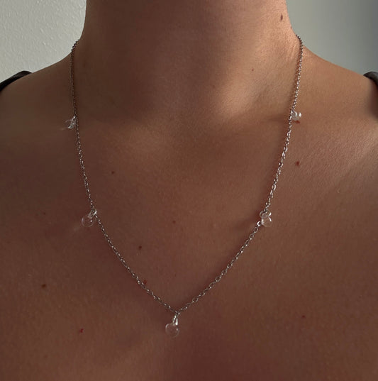 Dew Necklace, silver