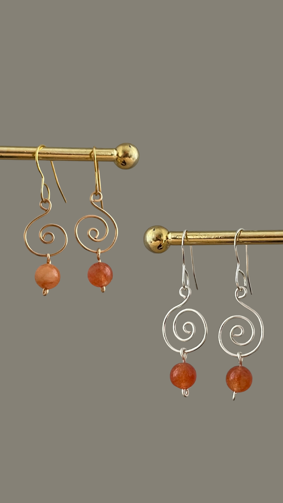 Choose your charm earrings, gold/silver