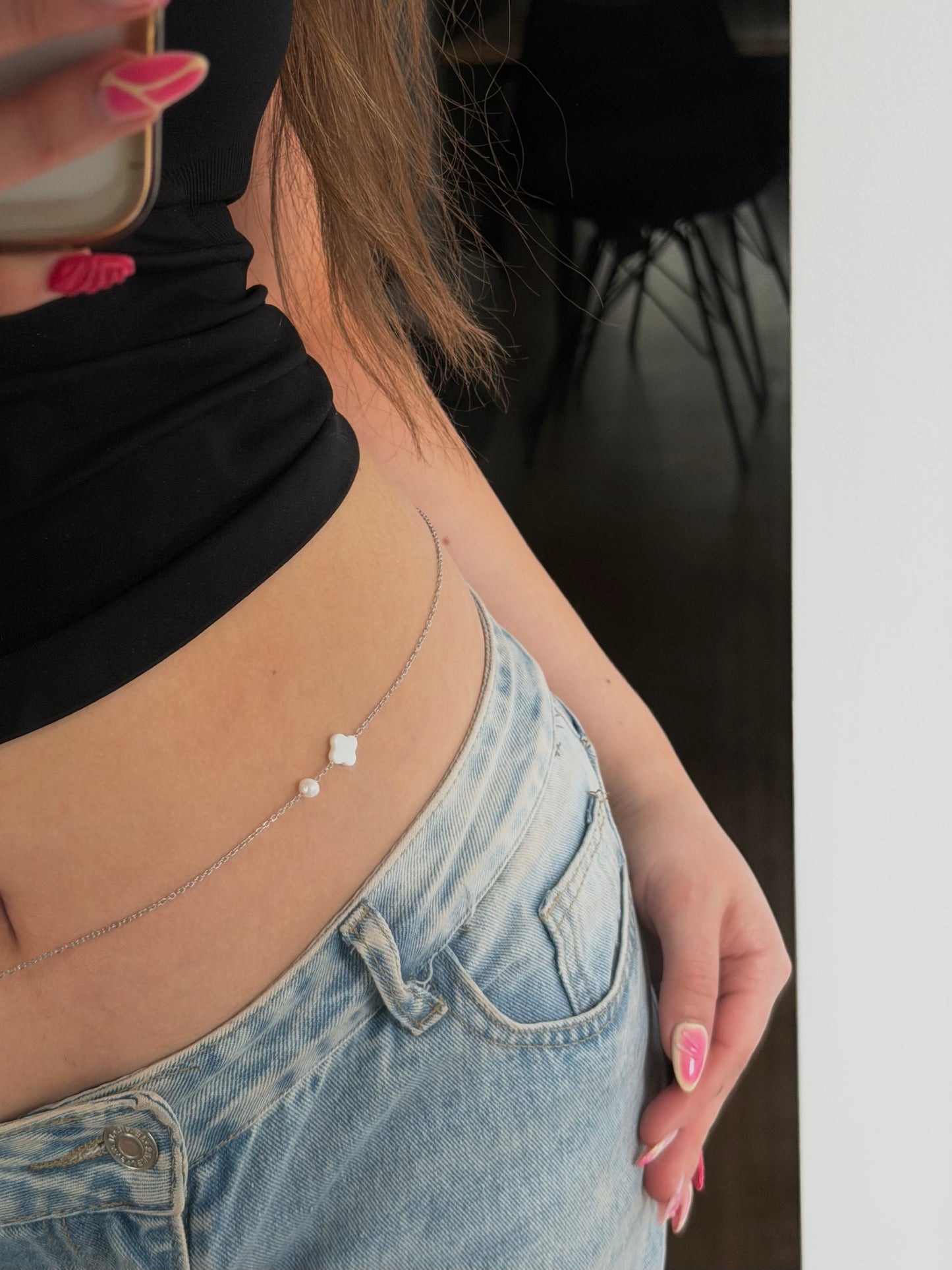 Lilo Waist Chain, gold/silver