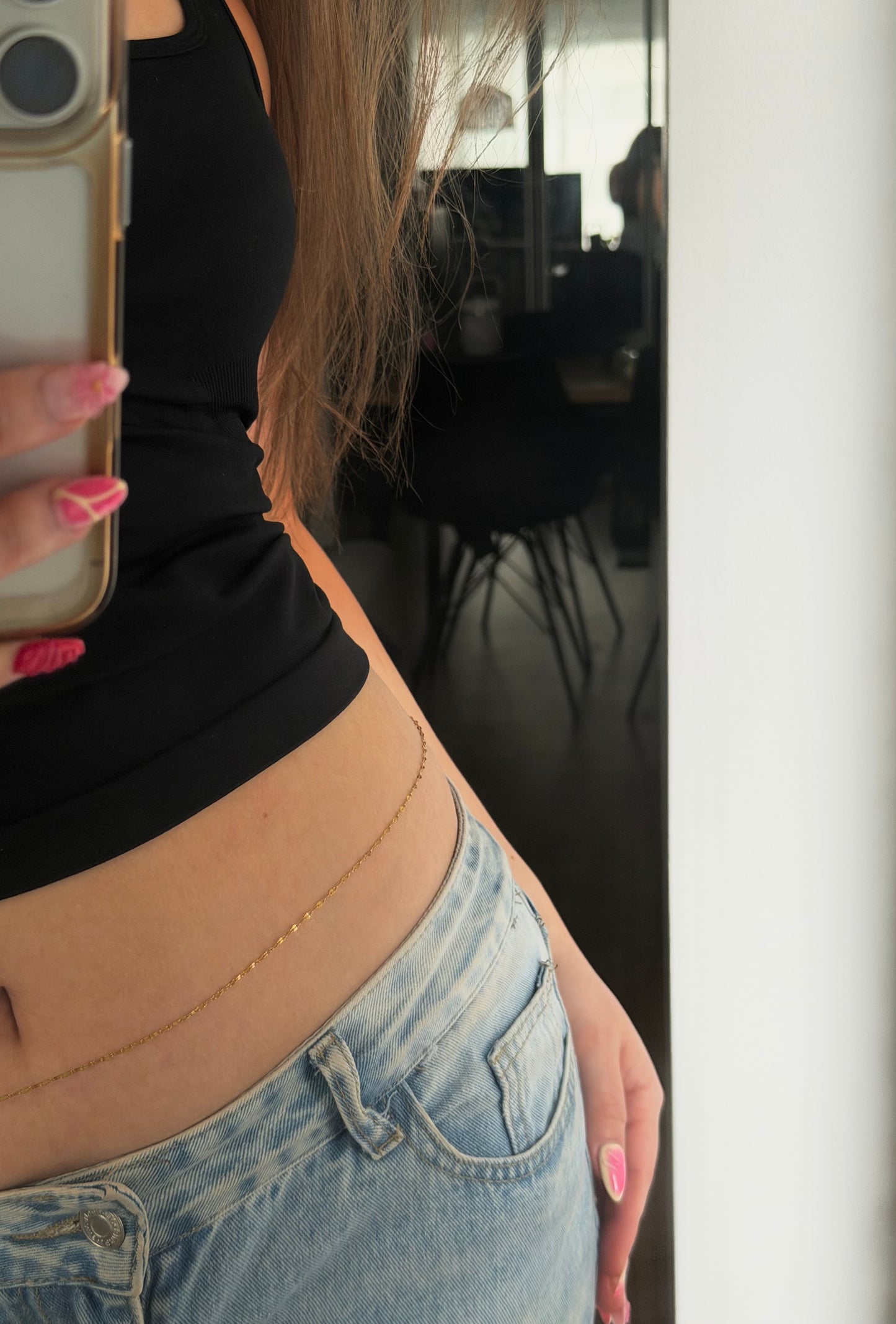 Lia Waist Chain, gold/silver