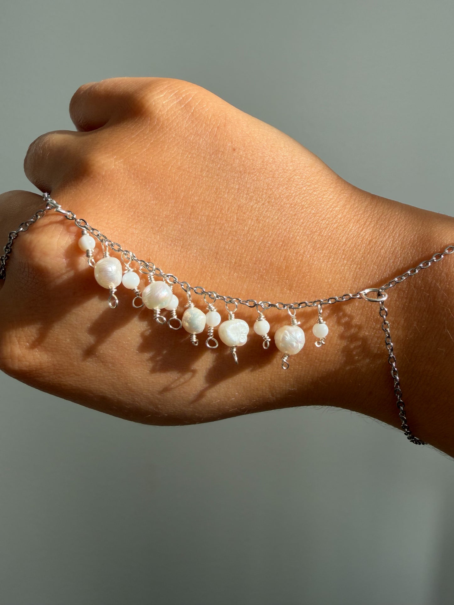 Amalfi Hand Chain, silver