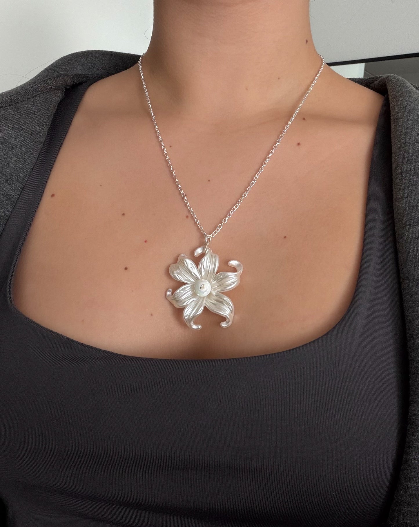 Sorelle Necklace, silver