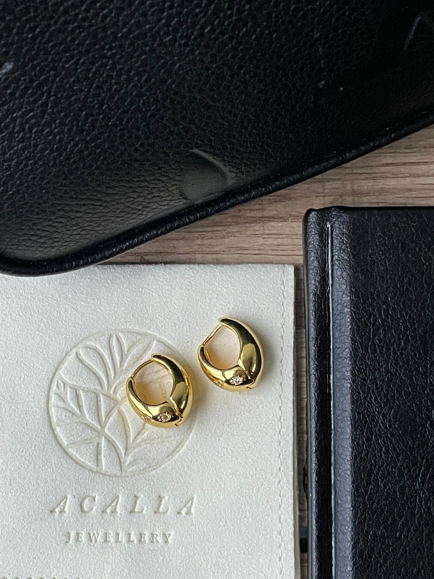 Golden Star huggies, earrings