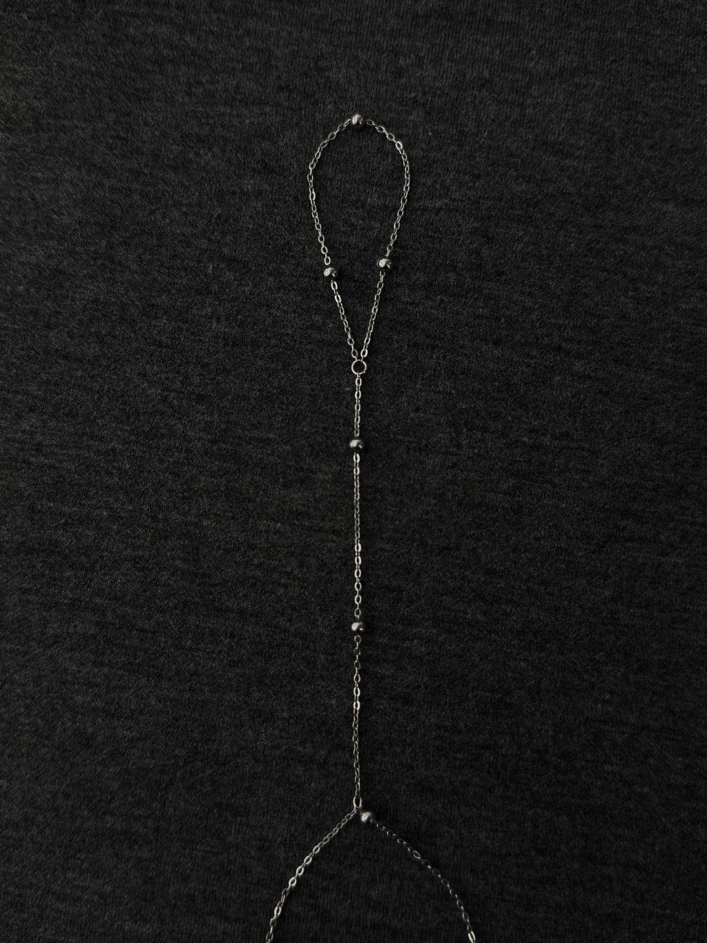 Lucia Hand Chain, silver