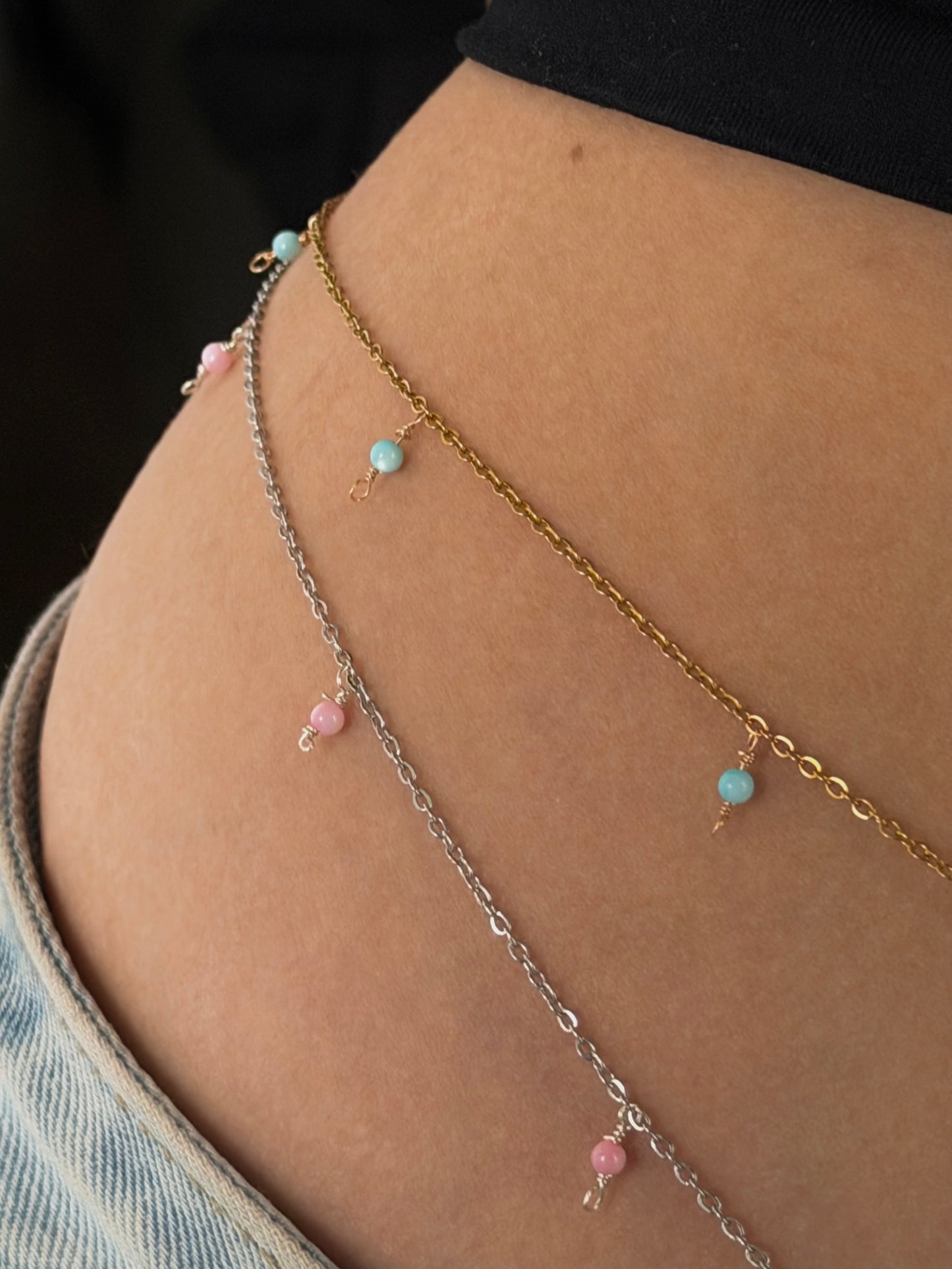 Azure Waist Chain, gold/silver custom