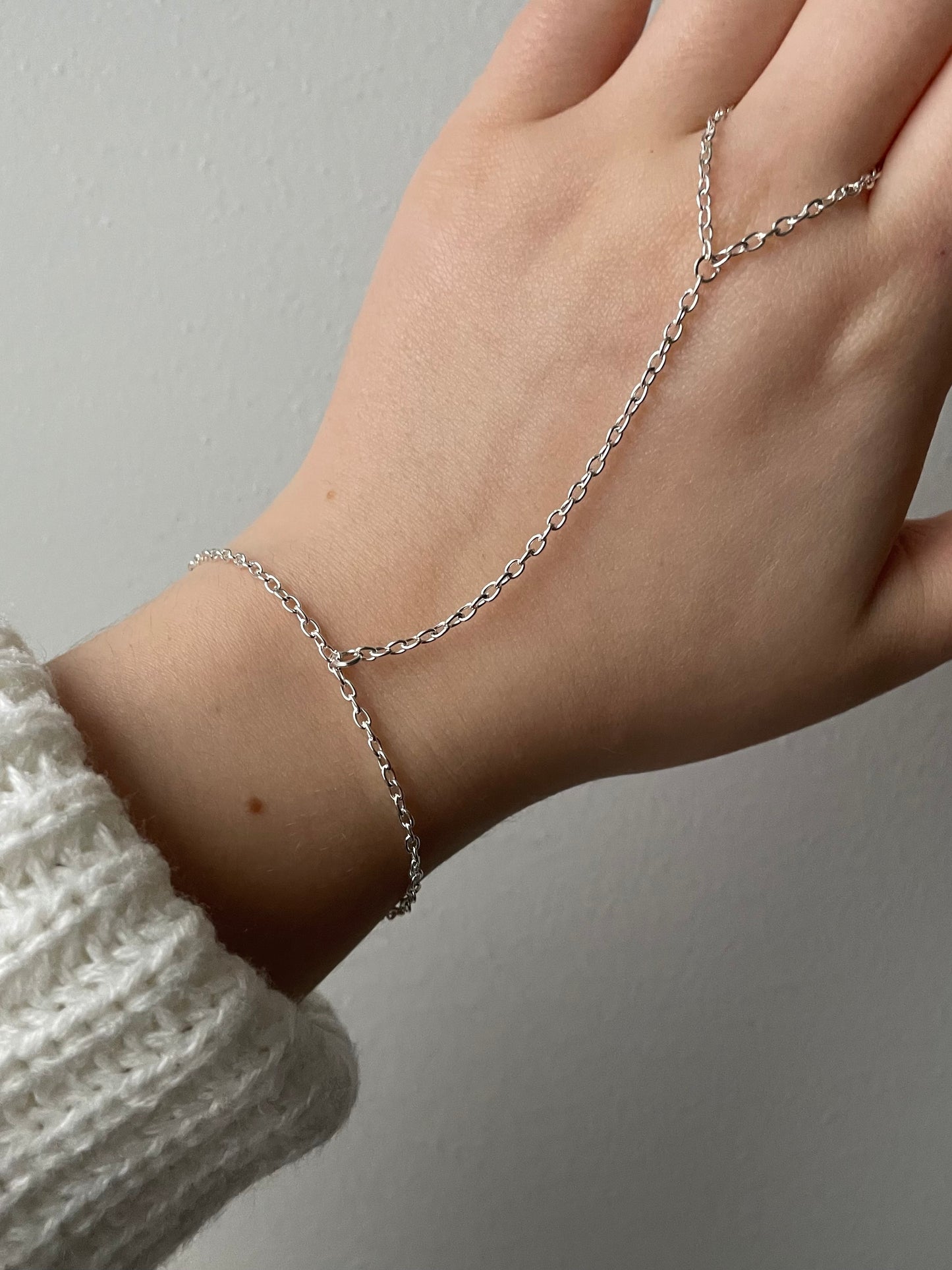 Hand Chain Bracelet, Stainless steel
