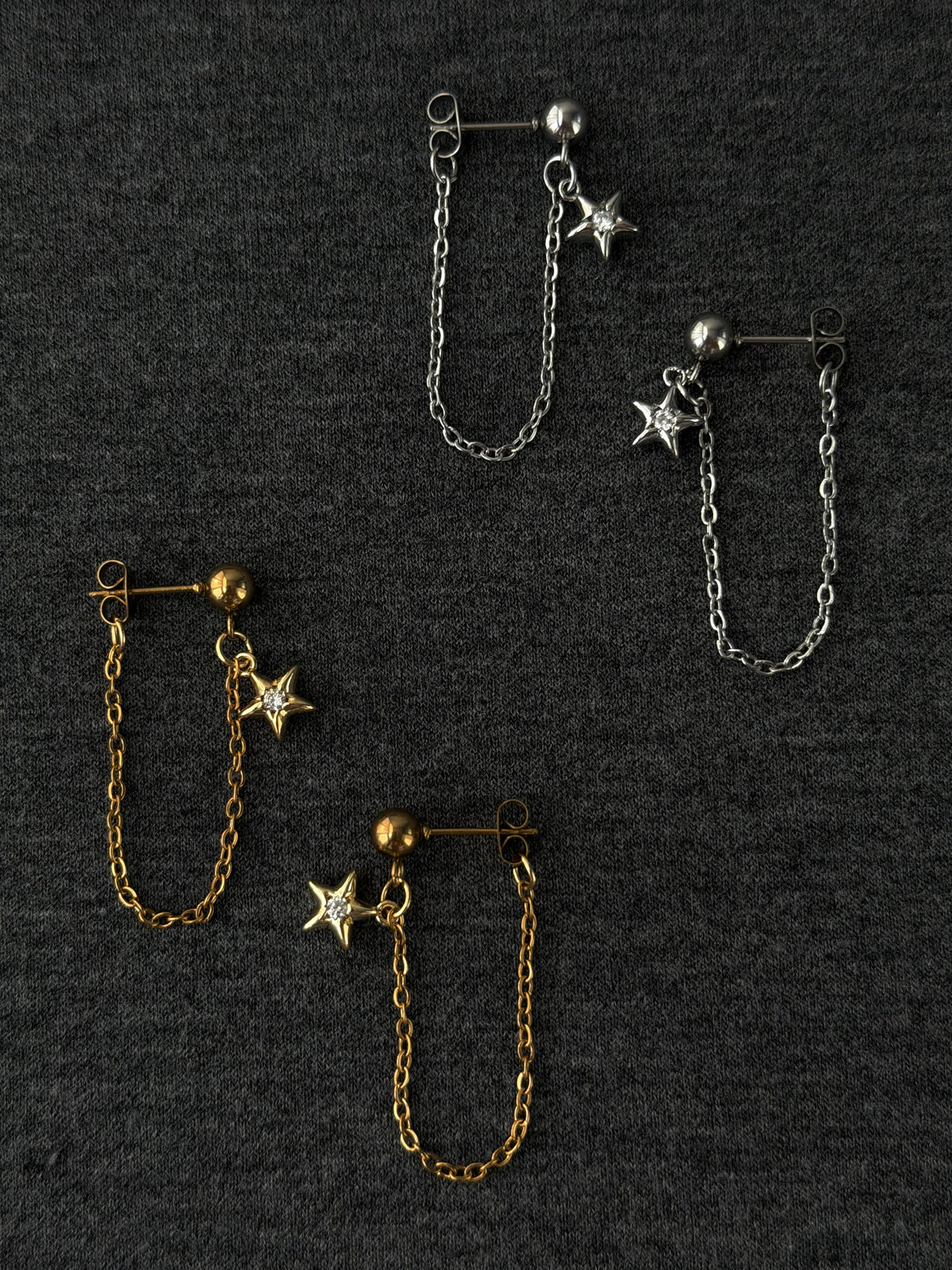 Nyla Star Chains, gold