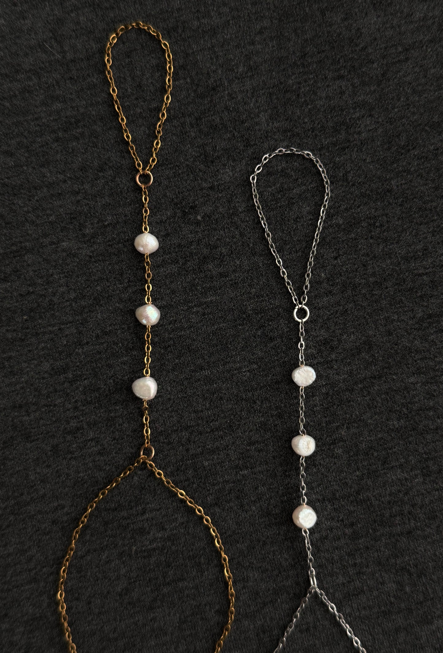 Alora Hand Chain, silver