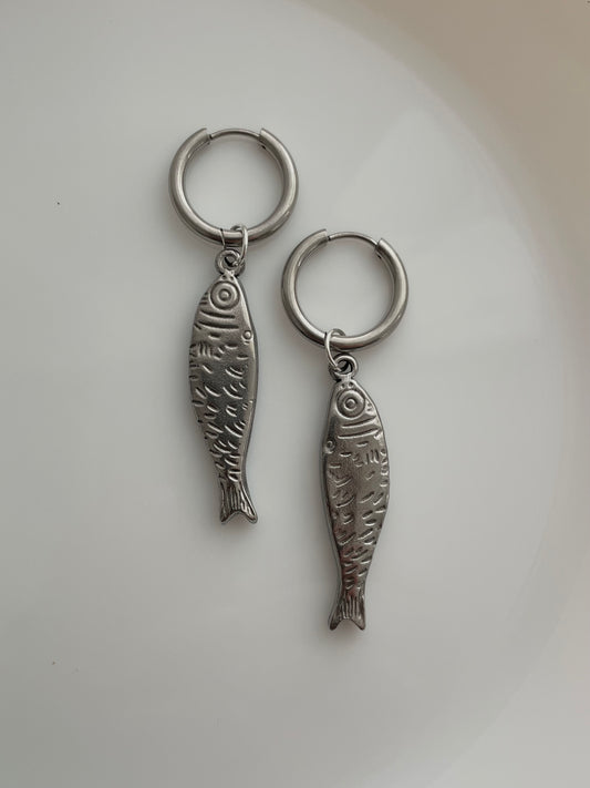 Nerida hoops, silver