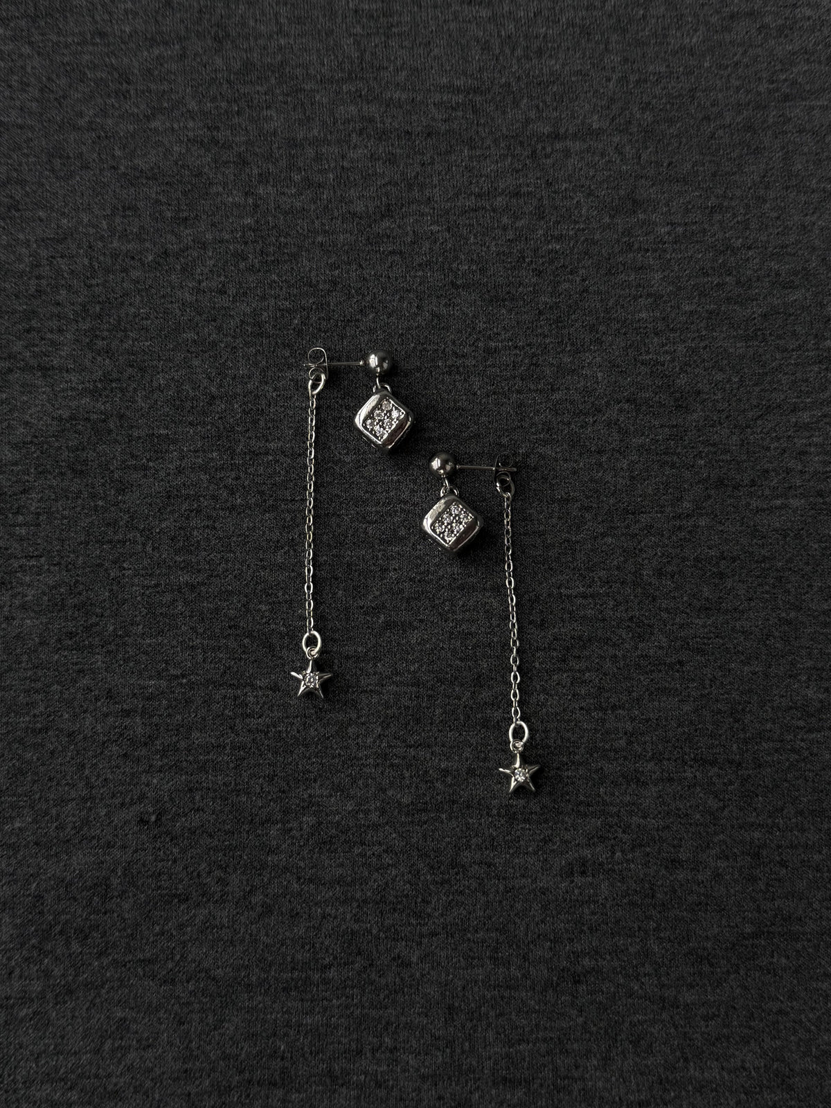 Kira Star Drops, silver
