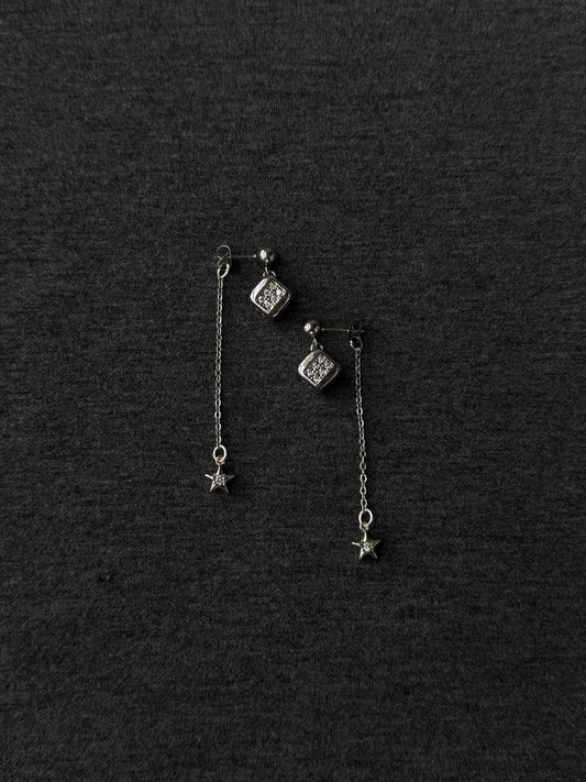 Kira Star Drops, silver