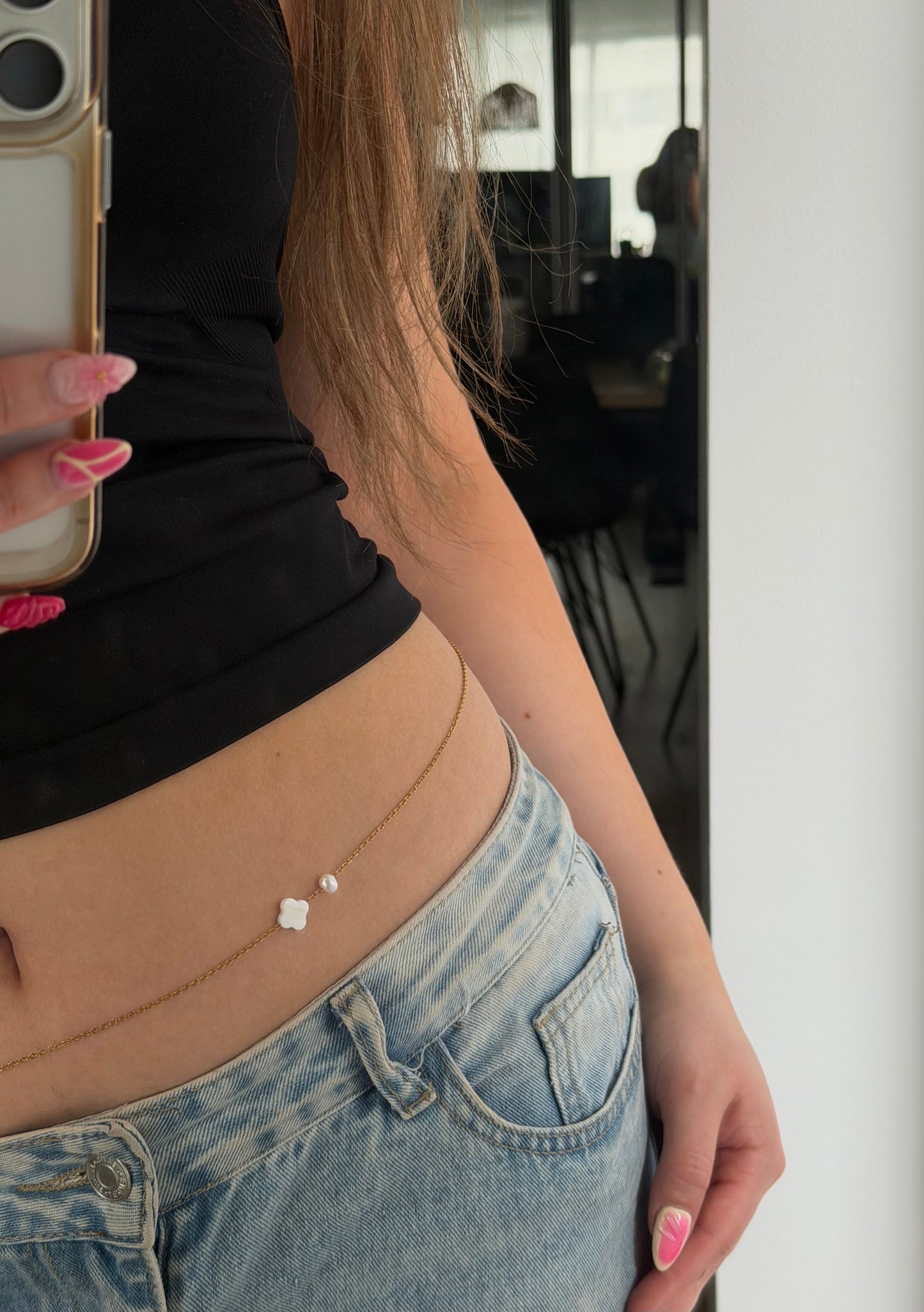 Lilo Waist Chain, gold/silver