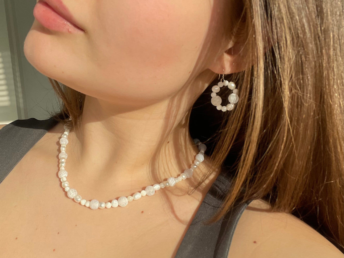 Frosted Pearl necklace