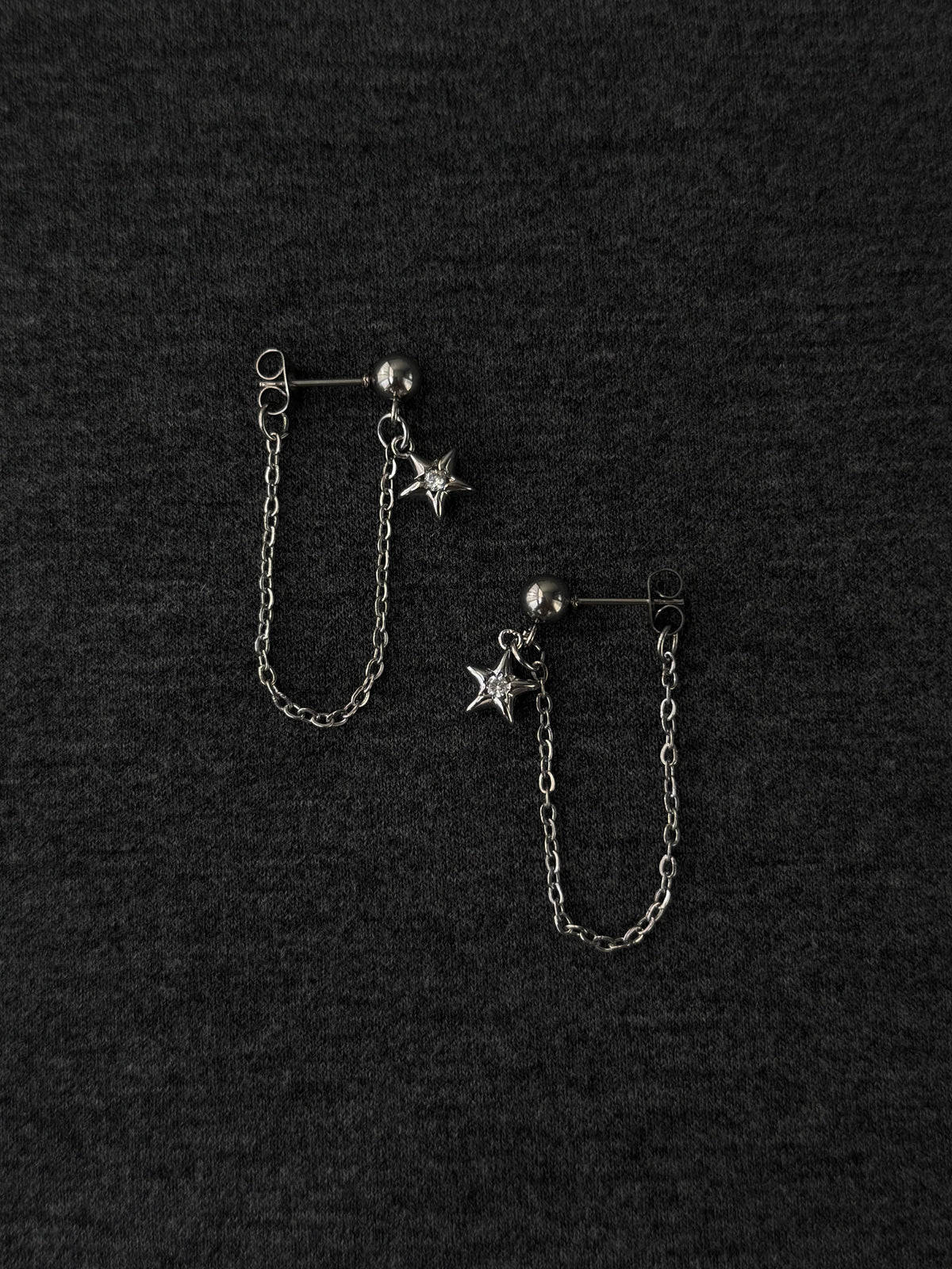 Nyla Star Chains, silver