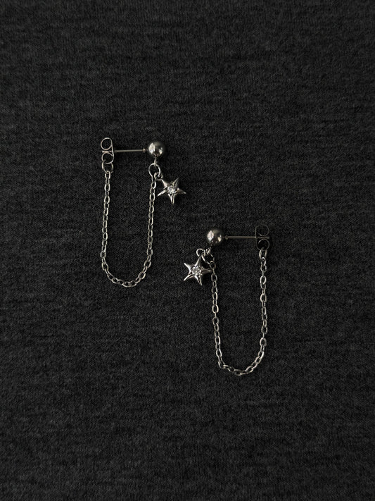 Nyla Star Chains, silver