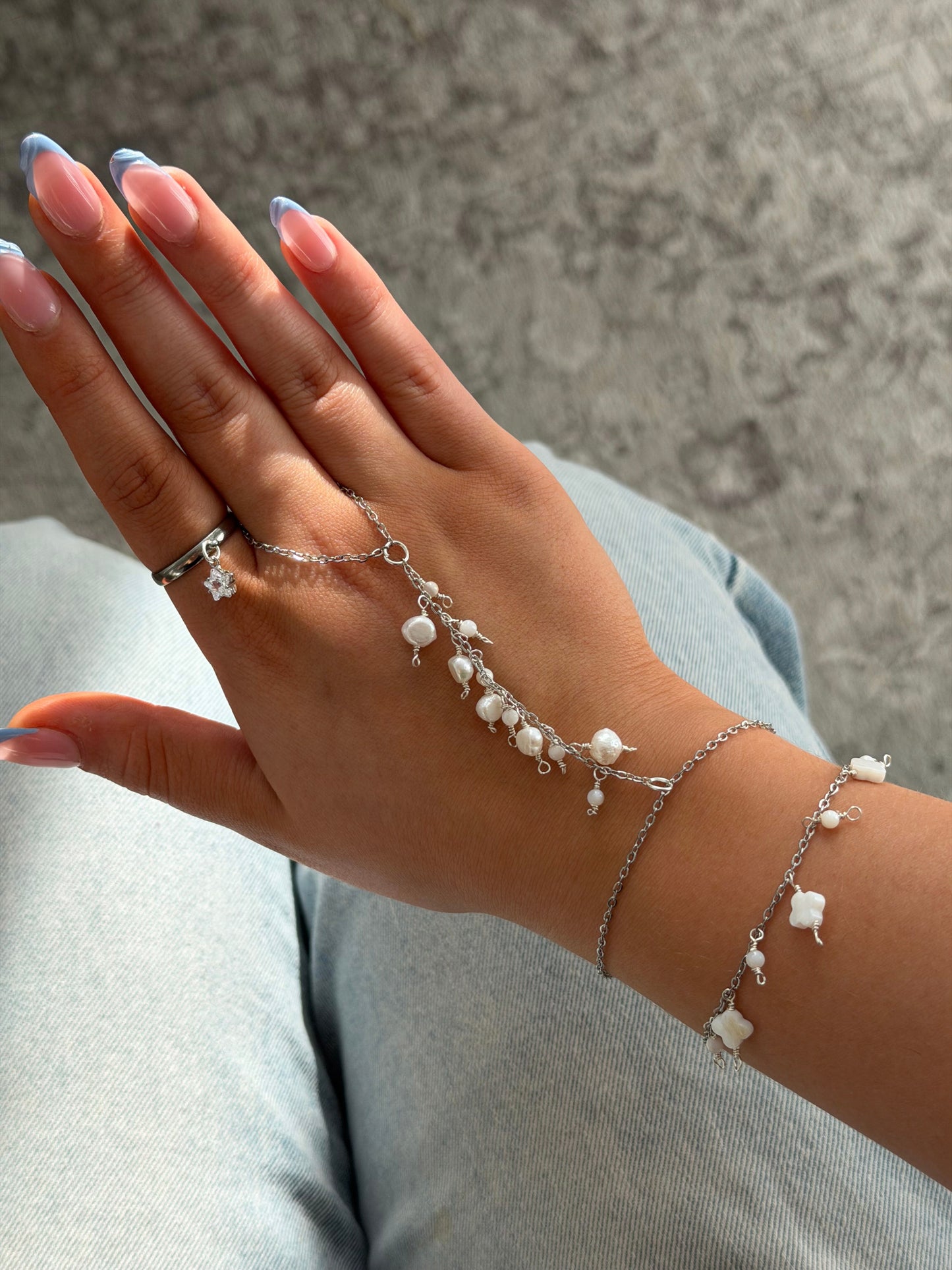 Amalfi Hand Chain, silver