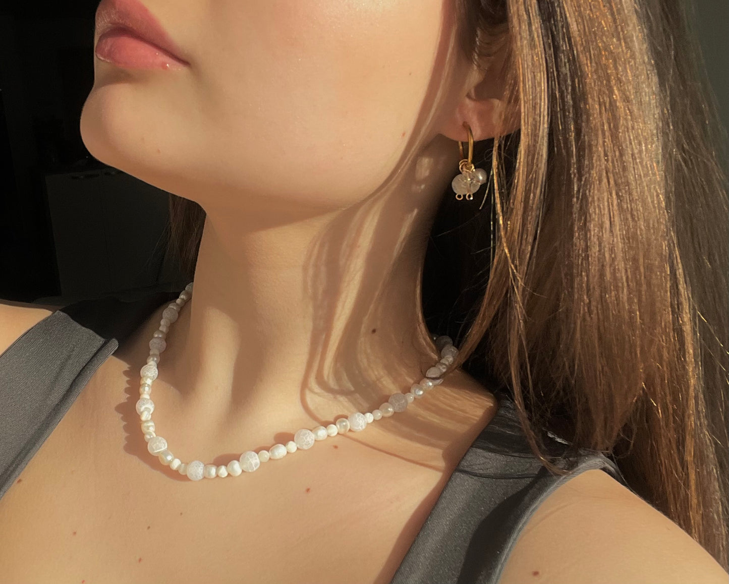 Frosted Pearl necklace