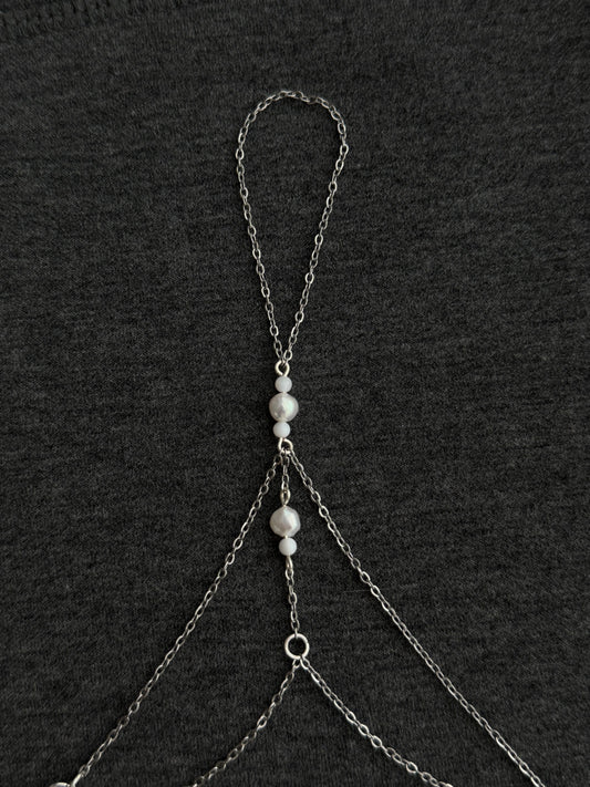 Riviera Hand Chain, silver