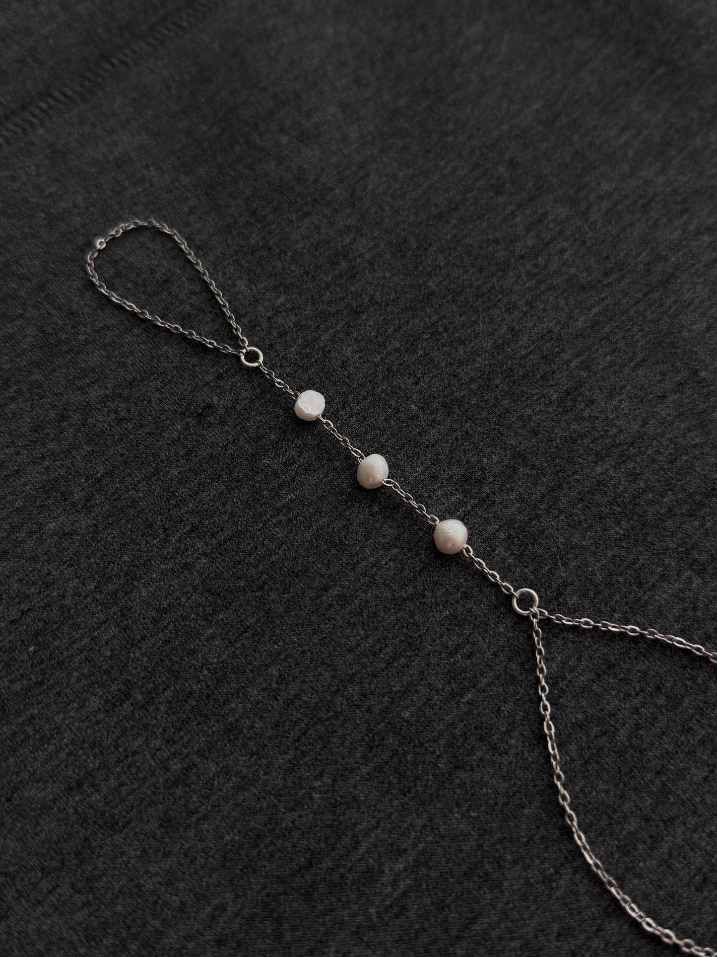 Alora Hand Chain, silver