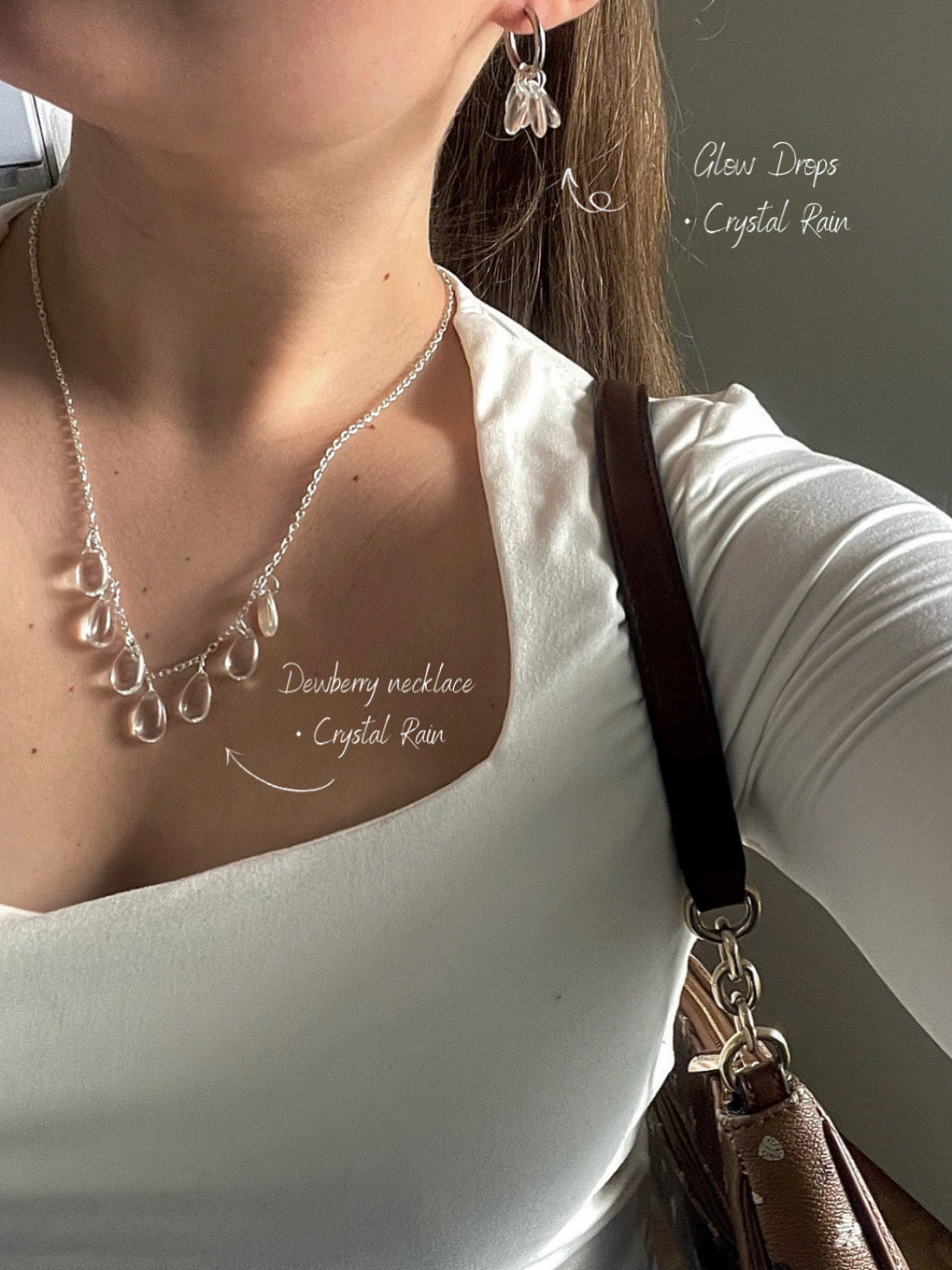 1 + 1, Dewberry necklace & Glow Drops set, Lavender Mist