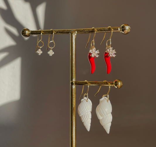 Golden hour trio, 3x earrings set