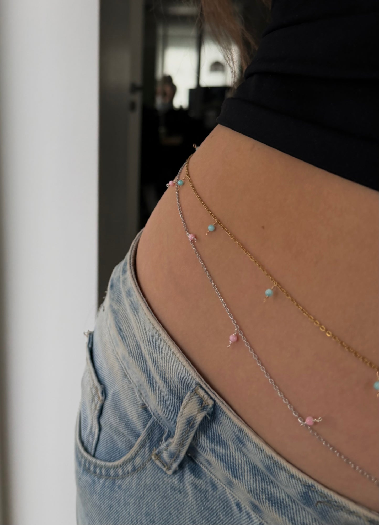 Azure Waist Chain, gold/silver custom