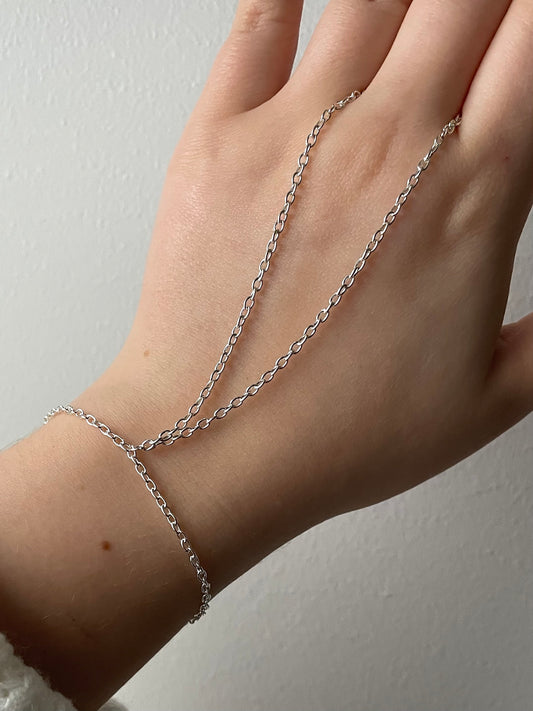 Hand Chain Bracelet, Stainless steel