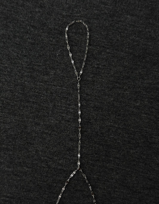 Serena Hand Chain, silver