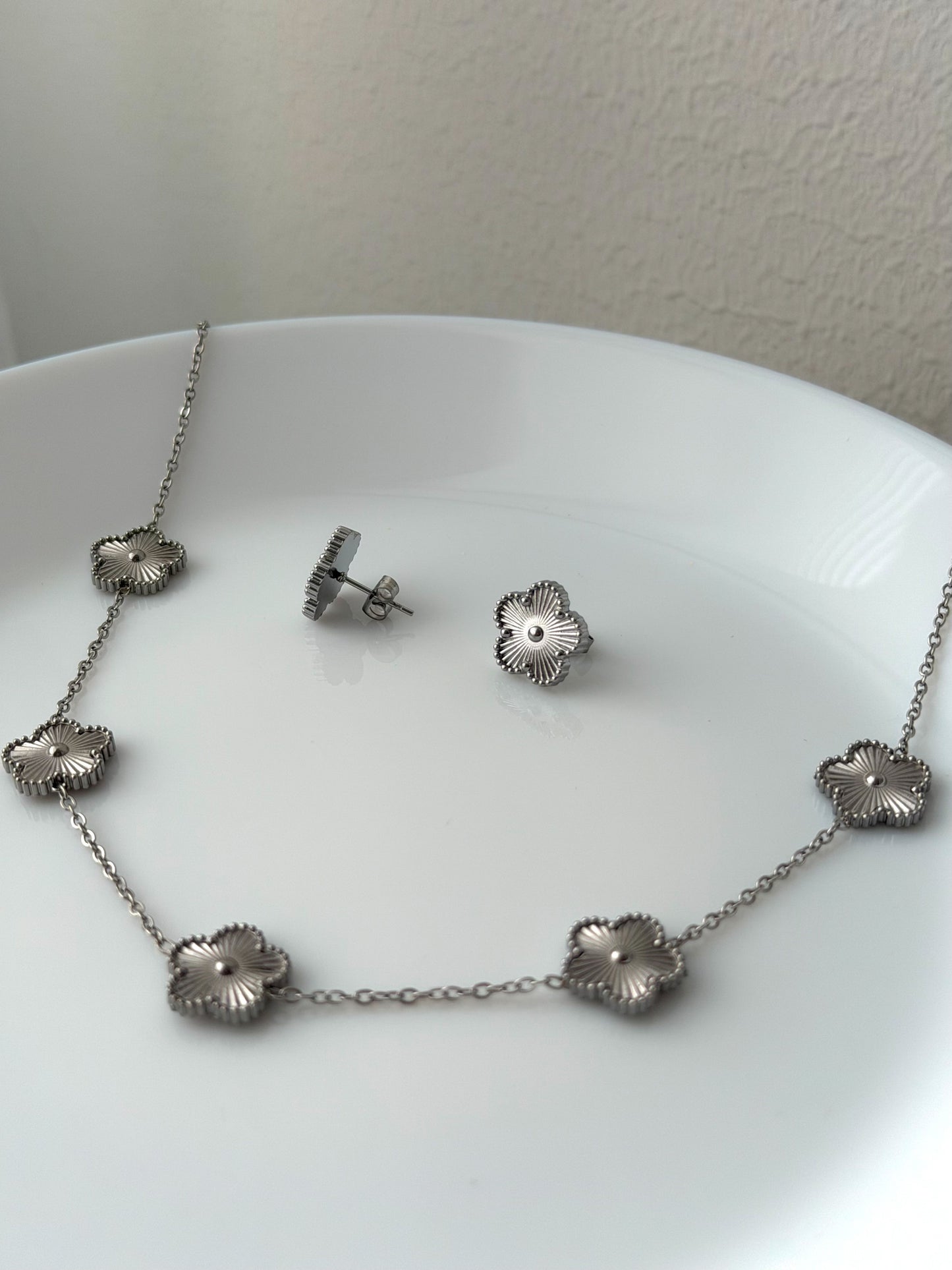 Silver Petals - Set, silver