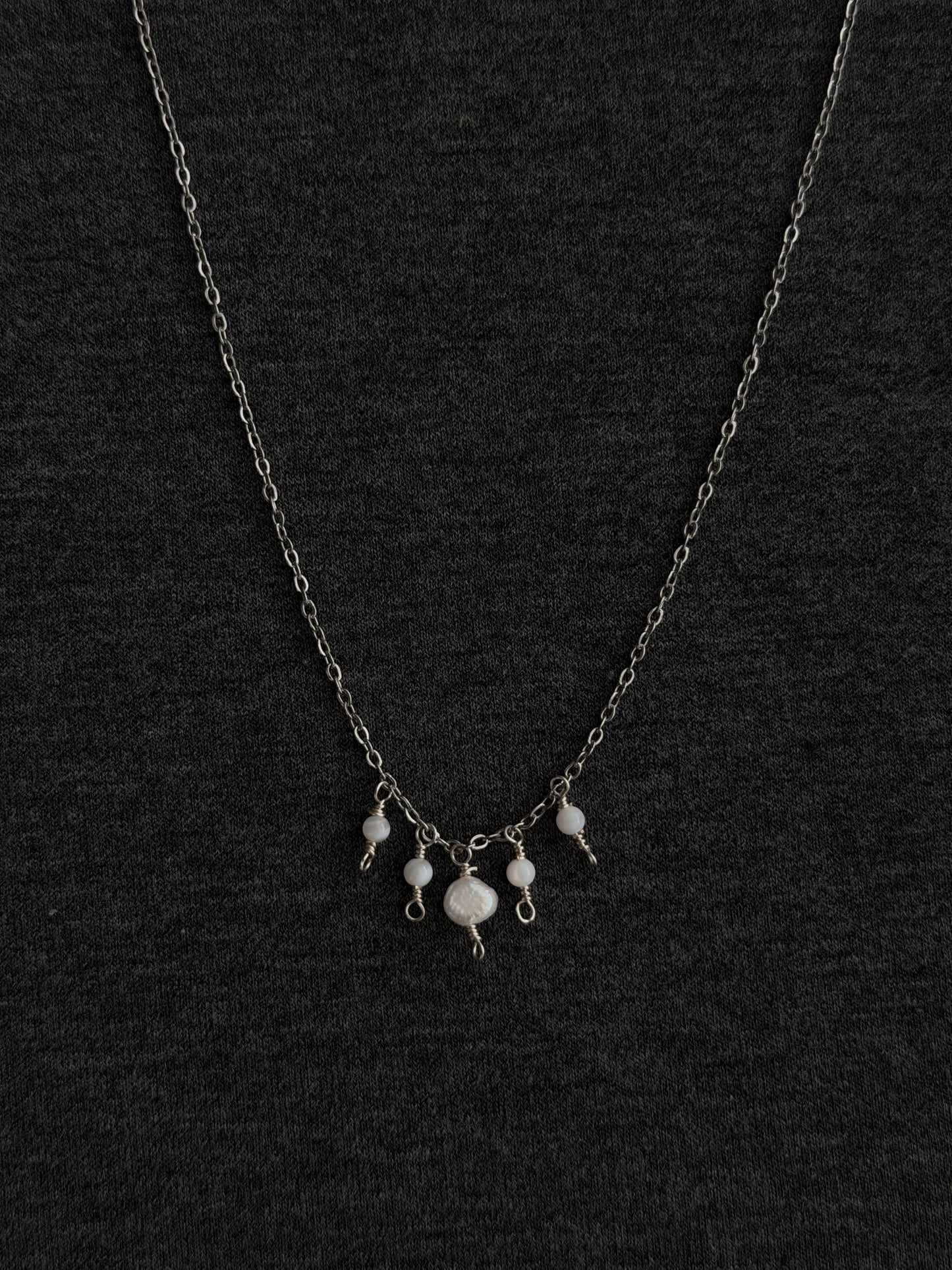 Marina Necklace, silver