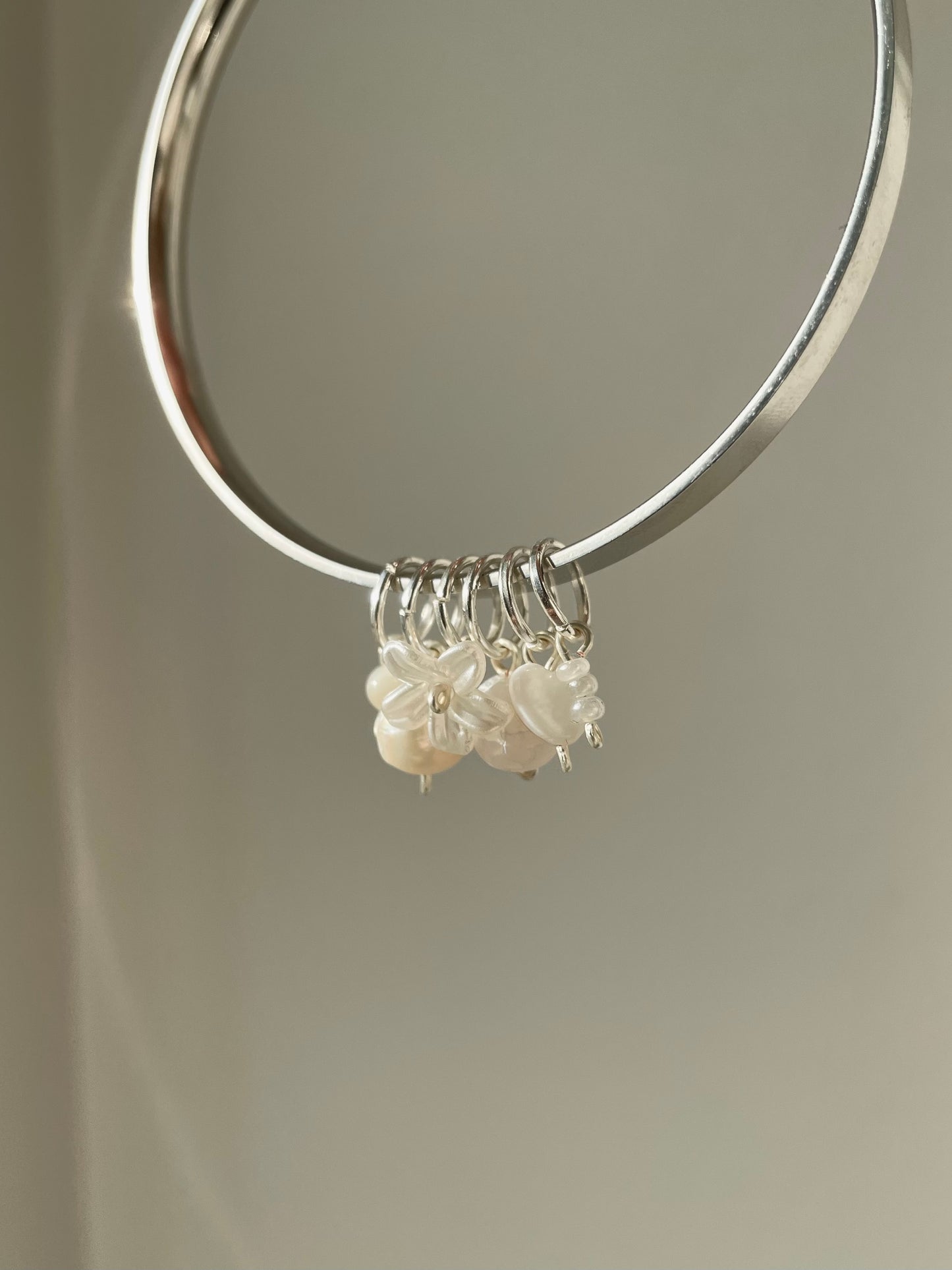 Delilah bangle, silver